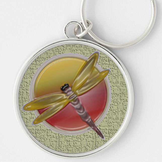 Dragonfly Art Key Ring (Front)