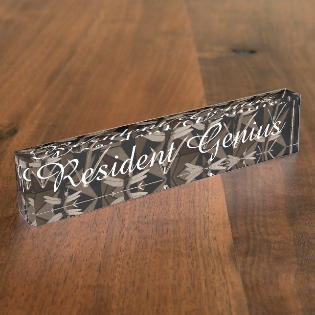 Dragonfly Art Nameplate (Side)