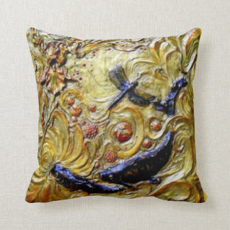 Dragonfly Art Nouveau Relief Pillow by Sharles