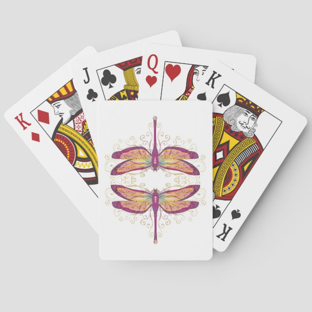 Dragonfly Art Playing Cards (Back)