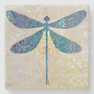 Dragonfly At Dawn, Dragonfly Gifts, Dragonfly Stone Coaster