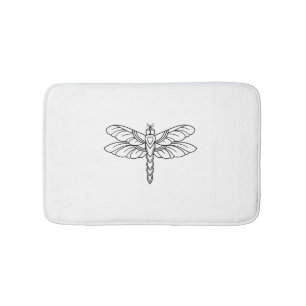 Dragonfly bath mat