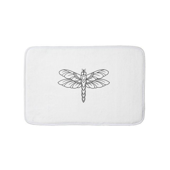 Dragonfly                         bath mat (Front)