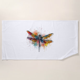 Dragonfly beach towel