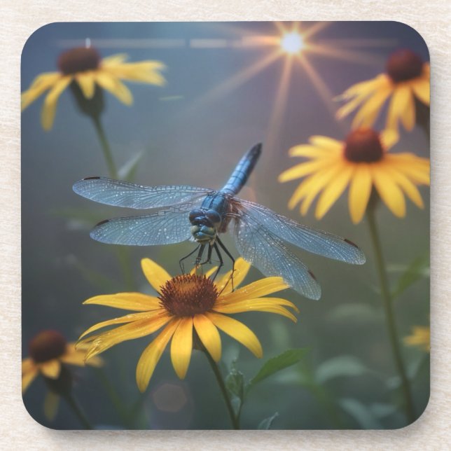 Dragonfly Beverage Coaster (Front)