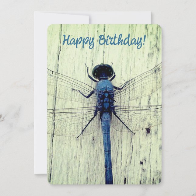Dragonfly Birthday Card! Invitation (Back)