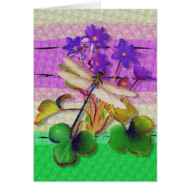 Dragonfly Blank Card (Front)