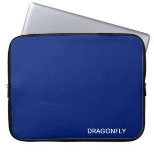 Dragonfly blue color name laptop sleeve