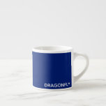 Dragonfly blue colour name espresso cup<br><div class="desc">Dragonfly blue colour name</div>