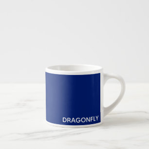 Dragonfly blue colour name espresso cup