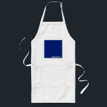 Dragonfly blue colour name long apron<br><div class="desc">Dragonfly blue colour name</div>