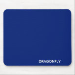 Dragonfly blue colour name mouse pad<br><div class="desc">Dragonfly blue colour name</div>