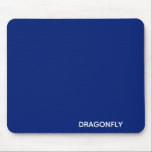 Dragonfly blue colour name mouse pad<br><div class="desc">Dragonfly blue colour name</div>