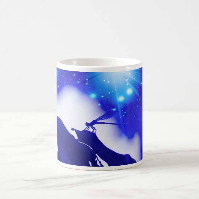 Dragonfly Blues Magic Mug (Center)