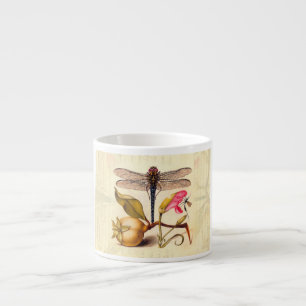 Dragonfly Botanical Nature Wildlife Hoefnagel Art Espresso Cup