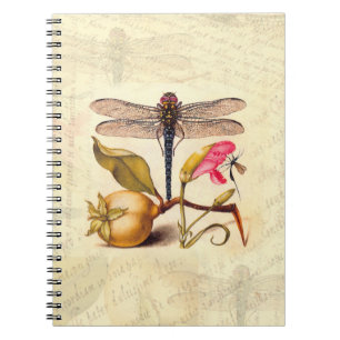 Dragonfly Botanical Nature Wildlife Notebook