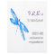 Dragonfly Business Cards | Blue Purple Watercolor