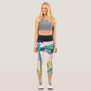 Dragonfly Capri Leggings