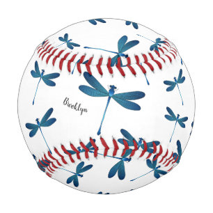 Dragonfly cartoon illustration  baseball