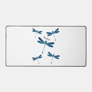 Dragonfly cartoon illustration  desk mat