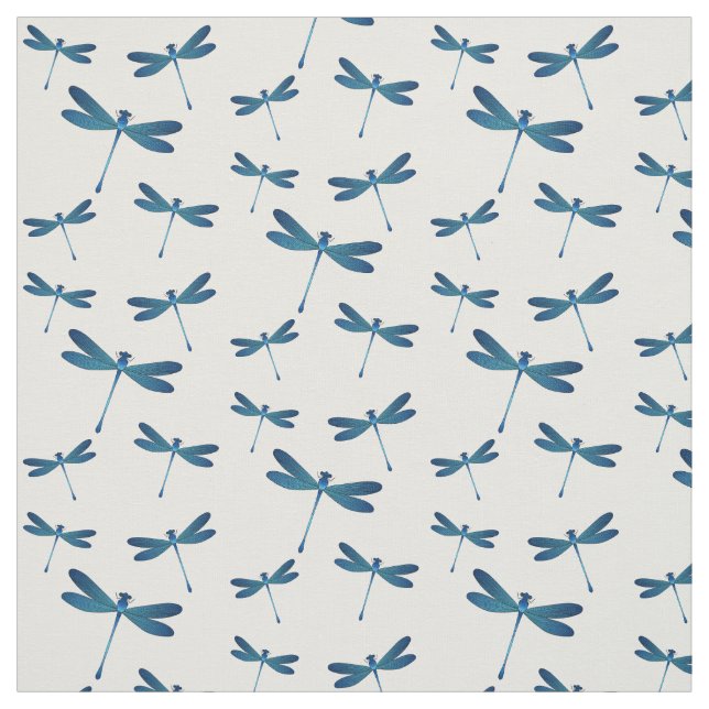 Dragonfly cartoon illustration fabric (Swatch)
