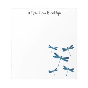 Dragonfly cartoon illustration notepad