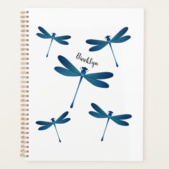 Dragonfly cartoon illustration  planner (Front)
