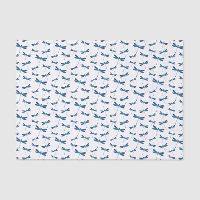 Dragonfly cartoon illustration tissue paper (Front)