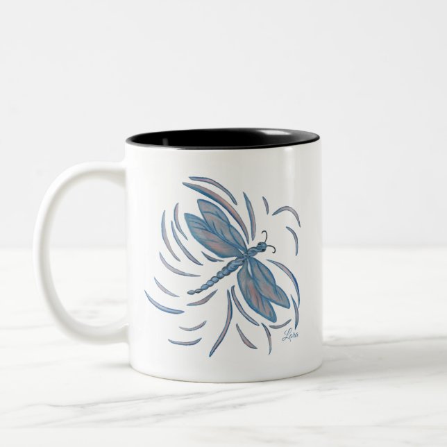 Dragonfly Ceramic Mug (Left)