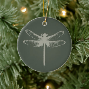 Dragonfly Ceramic Tree Decoration