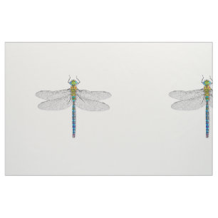 Dragonfly—choose colour background! fabric