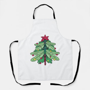 Dragonfly Christmas Apron