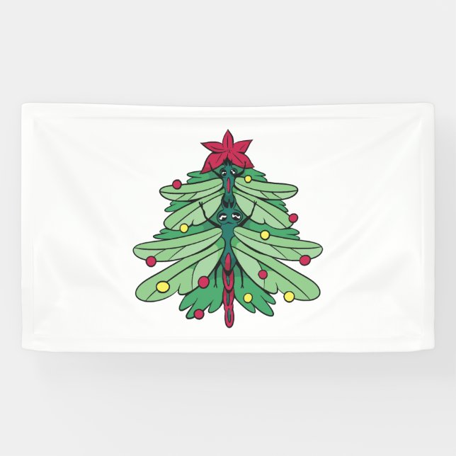 Dragonfly Christmas Banner (Horizontal)