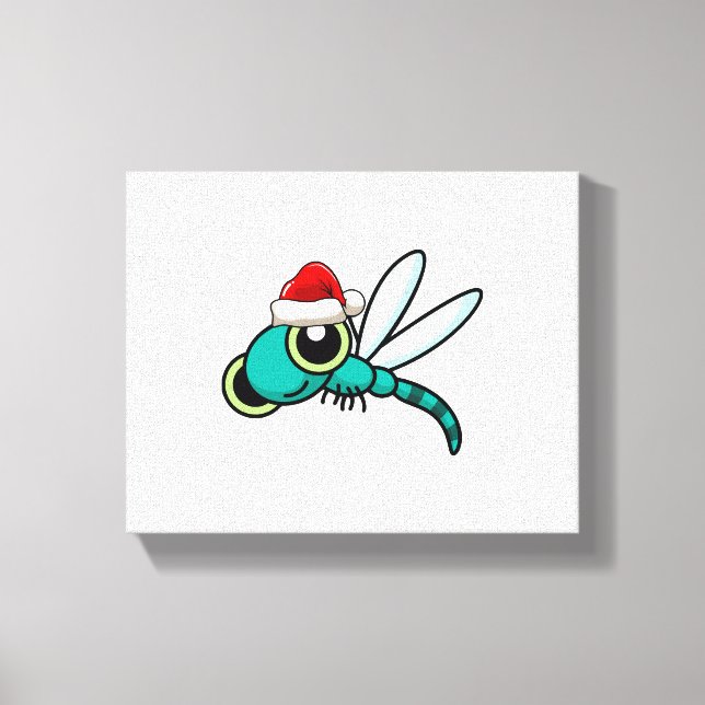 Dragonfly Christmas dragonfly Canvas Print (Front)