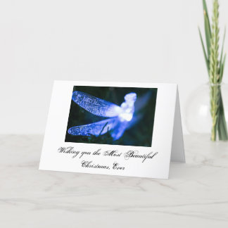 Dragonfly Christmas. Holiday Card
