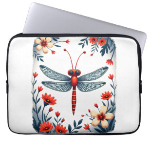 Dragonfly Christmas T-Shirt_1 (2) Laptop Sleeve
