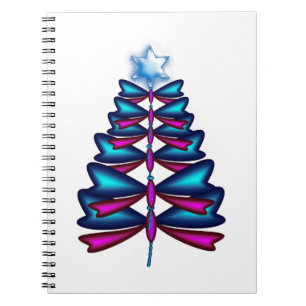 Dragonfly Christmas tree Dragonfly Christmas tree Notebook
