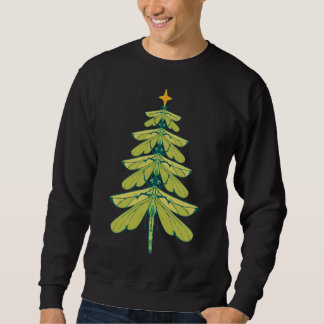 Dragonfly Christmas Tree Long Sleeve T-Shirt Sweatshirt