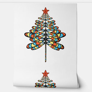 dragonfly christmas tree             wallpaper