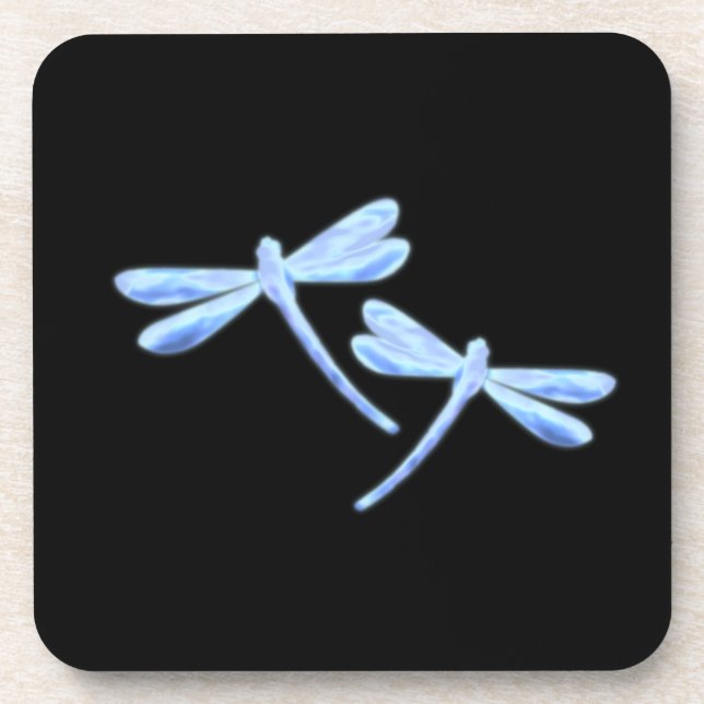 Dragonfly Coasters - Ice Glow (Front)