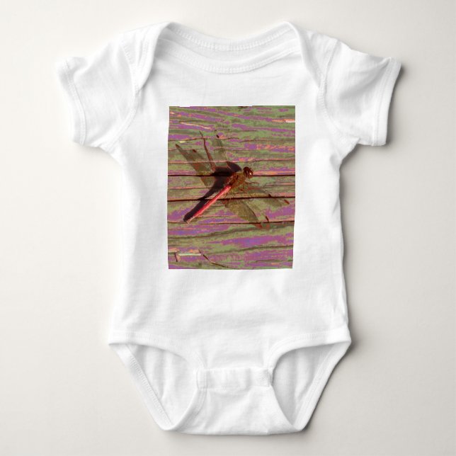 Dragonfly Colourful Baby Bodysuit (Front)