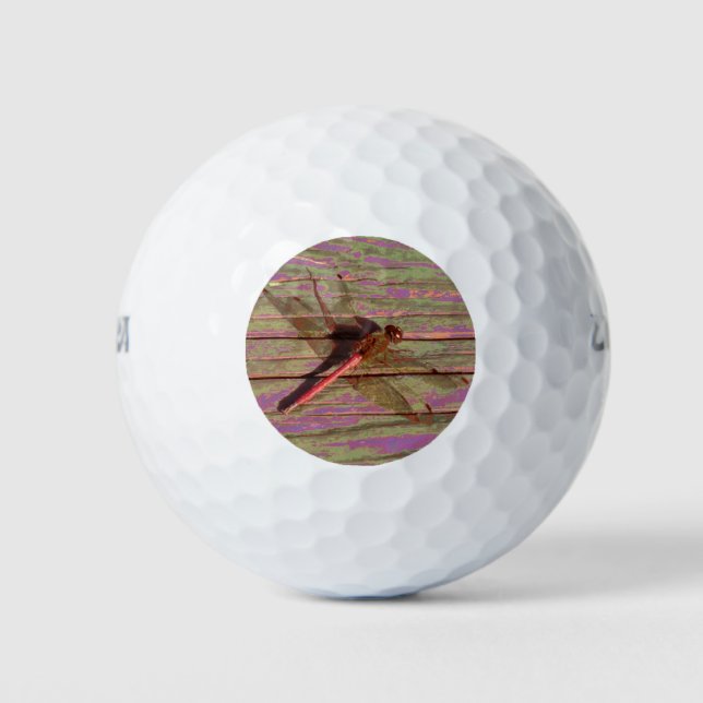 Dragonfly Colourful Golf Balls (Front)