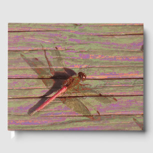 Dragonfly Colourful Guest Book