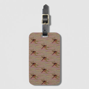 Dragonfly Colourful Luggage Tag