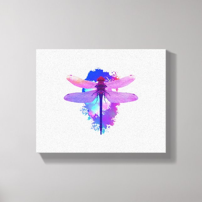 Dragonfly colourful picture Gift idea Canvas Print (Front)