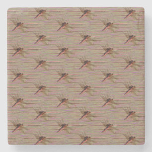 Dragonfly Colourful Stone Coaster