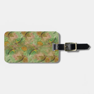 Dragonfly Cotton Candy Luggage Tag