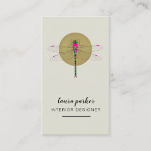 Dragonfly Creative Designer Nature Consultancy Business Card