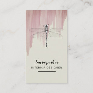 Dragonfly Creative Designer Nature Consultancy Business Card