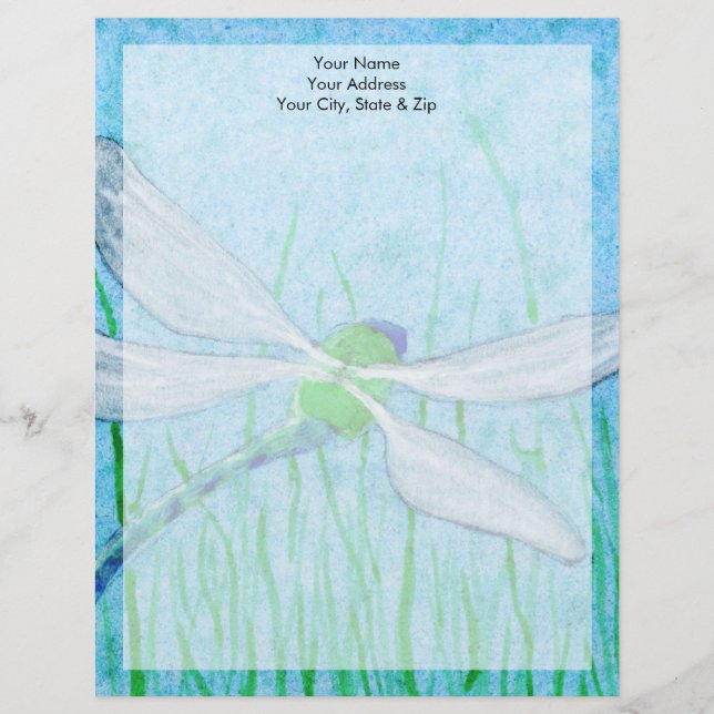 Dragonfly Custom Letterhead (Front)